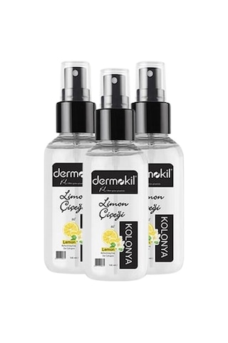 Dermokil Limon Çiçeği Sprey Kolonya 3 x 100 ML