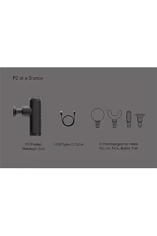 Eleeels P2 Cep Masaj Tabancası, Maks. Saniyede 50 Vuruş, Usb-c Şarj Bağlantı Noktası, Boyun, Sırt Ve Omuz Masaj Aleti, 4 Hız Seviyesi, Kablosuz, Ergonomik, Şarj Edilebilir, Siyah