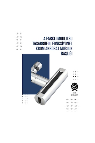 4 Modlu Musluk Başlığı Şelale, Yağmur, Sprey, Köpük Akışı Yüksek Basınç Performansı Modern Tasarım Renkli