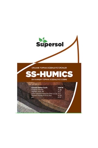Ss Humic Süpersol Hümik, Fülvik Asit 20 Litre