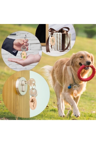 Gatherco 30 Adet Oval Ahşap Anahtarlık Boşluğu Bitmemiş Ahşap Anahtarlık Boş Anahtarlık Anahtarlık Etiketi Ahşap Gravür Boş Anahtarlıklar