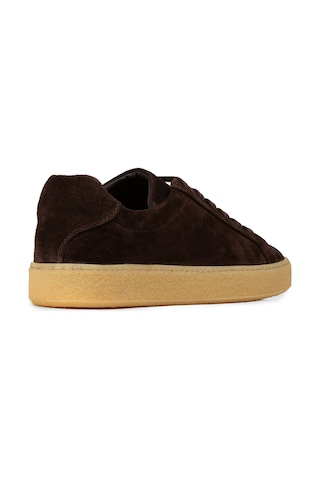 Deery Erkek Hakiki Süet Kahverengi Sneaker - 02018mkhvc04