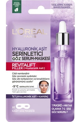 L'Oréal Paris Revitalift Filler Yaşlanma Karşıtı Göz Serum Maskesi 11 G