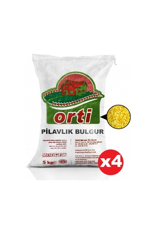 Orti Pilavlık Bulgur 4 x 5 KG