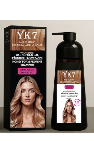 Yk7 Kozmetik Bal Köpüğü 8.3 Beyaz Kapatıcı Şampuan 300 Ml. Yk7 Kozmetik Bal Köpüğü 8.3 Beyaz Kapatıcı Şampuan 300 Ml.