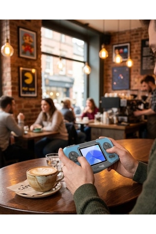 Mey İthalat Taşınabilir Game Console Dahili Oyunlu Tv Bağlantılı Şarjlı Retro Oyun Konsolu
