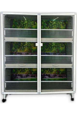 İstanbul Kafes Model M06-50t Pvc Kuş Dolabı