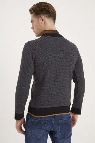 1039 Dewberry Erkek Sweatshırt-antrasit Antrasit
