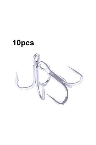 Hengjıa Fh061 10 Adet Üç Çeneli Tiz Kan Oluk Kancaları, Özellikler: 6 Çok Renkli