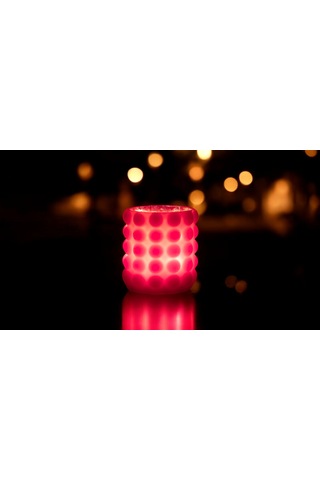 Fener Mum Bubble Short Kırmızı Kavun Kokulu Dekoratif Mum