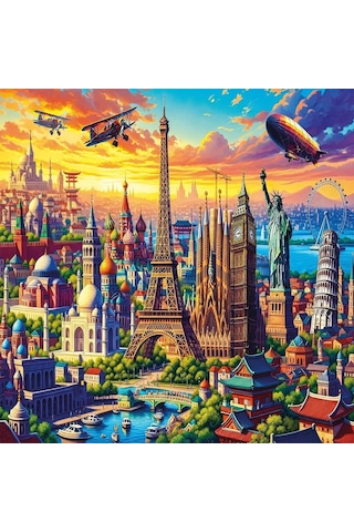 20854 Puzzle 1000 One World City