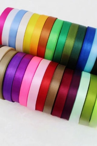 Saten Kurdele 6 Mm Petrol Mavisi 10 Metre