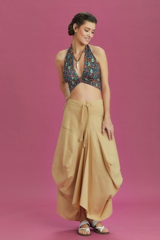 Bohem Tarz Cepli Beli Bağcıklı Uzun Salaş Etek 001