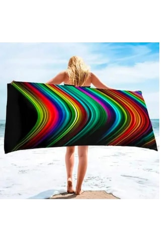 80x150 Cm Banyo&plaj&spor Havlusu Hızlı Kuruma Emici Mikrofiber 1