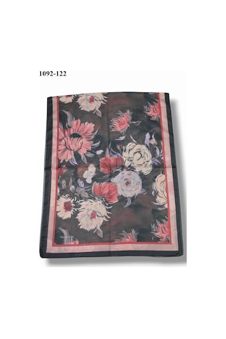 Velscarfs Soft Pamuk Şal Siyah 1092-122 Çok Renkli