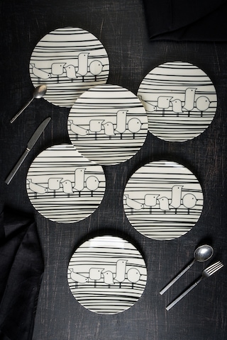 Nido 6 Parça Porselen Pasta Seti 19 Cm