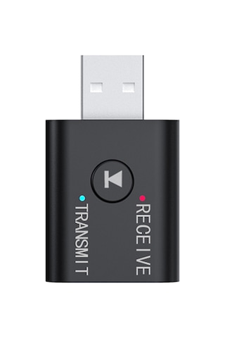 Springsun Siyah Bt 5.0 Alıcı-verici Usb Ses Adaptörü: Tv, Bilgisayar Ve Telefon İçin Kablosuz Bağlantı, 8m Mesafe, Plug & Play