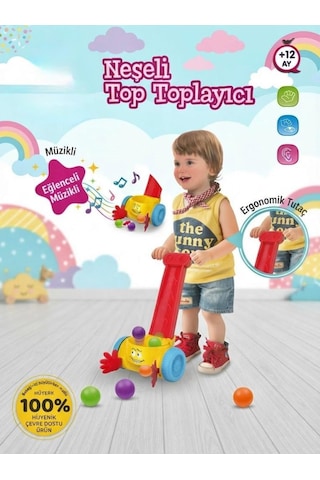Babycim Müzikli Ve Işıklı Top Toplama Oyunu Bebek Gelişimini Destekleyen Top Toplama Makinesi