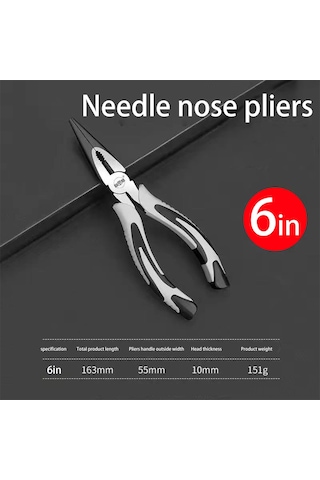 Konesam Profesyonel Elektrikçi Pensesi - 6"/8"/9" Çok Fonksiyonlu Tel Kesme, Sıyırma Ve Sıkma