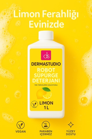 Robot Süpürge Deterjanı Limon 1 L Yer Temizleme Solüsyonu Tekli