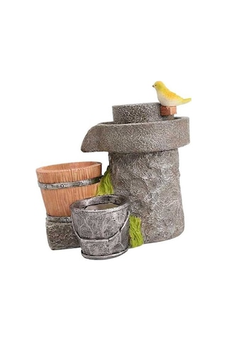 Pazly Ve Taşı Suntek Saksı Reçine Pot Kuş Şık Ev Etli Değirmen Ot