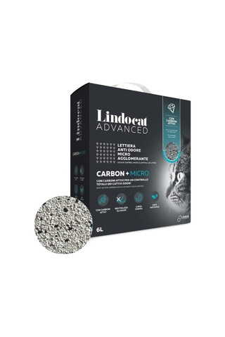 Lindocat Advanced Carbon + Micro Aktif Karbonlu Kedi Kumu 6 L