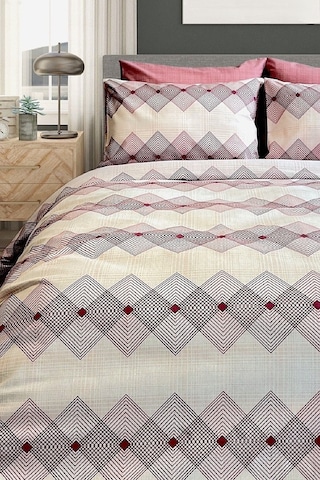 Tek Kişilik Ranforce Nevresim Takımı Düz Çarşaflı Dıamond Pudra