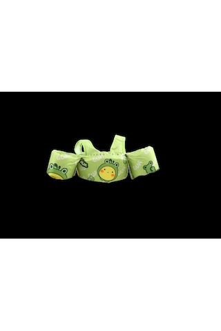 Toyflyer Kurbağa Desenli Kolluklu Çocuk Yüzme Yeleği Gövde Destekli 2-6 Yaş 15-30 Kg Fl006