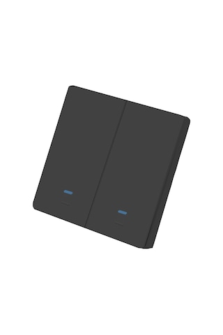Lemestar 2 Yollu Siyah Akıllı Wi-fi Anahtarı - Ses/app/dokunmatik Kontrol, Alexa/google Uyumlu, Zamanlama Ve Grup Paylaşımı, Ağsız, 95-250v Siyah