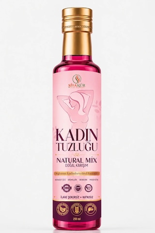 Kadın Tuzluğu Şurubu Natural Mix 250 ml – Bromelain, Berberin ve Karadut İçeren