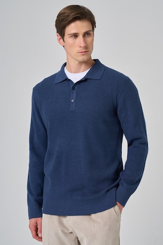 Morven Erkek İndigo Trend Polo Yaka Dynamic Fit Rahat Kesim Triko 26kc017008308 İndigo İndigo