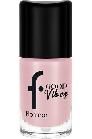 Flormar Good Vibes Yüksek Pigmentli & Parlak Bitişli Nefes Alabilen Oje  012 Pink Clouds