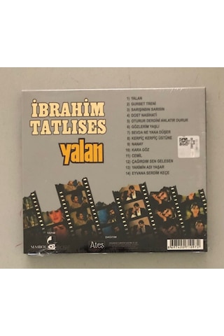 İbrahim Tatlıses Yalan Cd Jelatininde Sıfır Cd