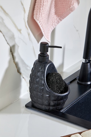 Cooker 180 Ml Seramik Süngerlikli Sıvı Sabunluk Ckr3557 Siyah