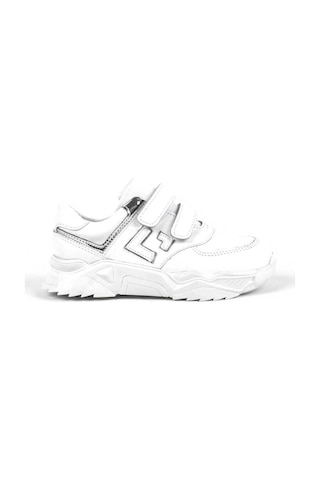 Hakiki Deri Beyaz Cırtlı Kız Çocuk Sneaker (428124327) Beyaz