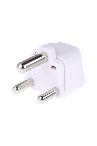 Taşınabilir Evrensel Soket - Büyük Güney Afrika Fiş Güç Adaptörü Seyahat Şarj Cihazı Beyaz