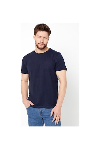 Erkek Çok Renkli T- Shirt Regular Fit Rahat Kesim Bisiklet Yaka 5'li Basic Tişört Paketi Çok Renkli