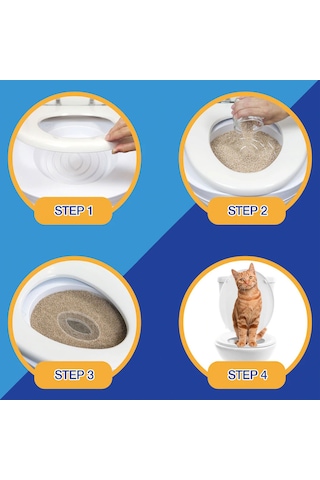 Microcase Kedi Tuvalet Eğitim Seti Kedi Klozet Aparatı - AL3229
