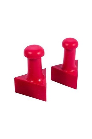 Mühür Kauçuk Alaşım Kırmızı Kaşe Üçgen 25x25mm