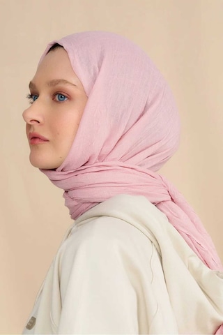 Bambu Şal Tesettür, Pamuklu, Hafif, Rahat, Şık, Yüksek Kalite, Hijab, Shawl, Original, Lux Pembe