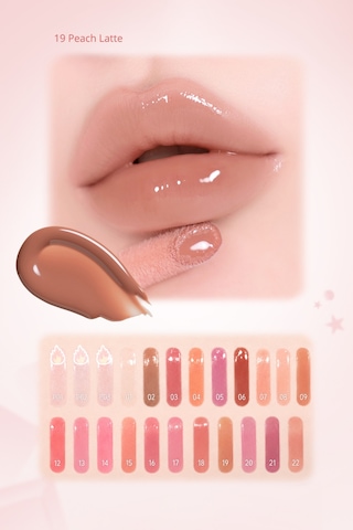 Dudaklara Dolgun Ve Işıltılı Görünüm Sunan Gloss Perıpera Ink Glasting Lip Gloss 19 Peach Latte