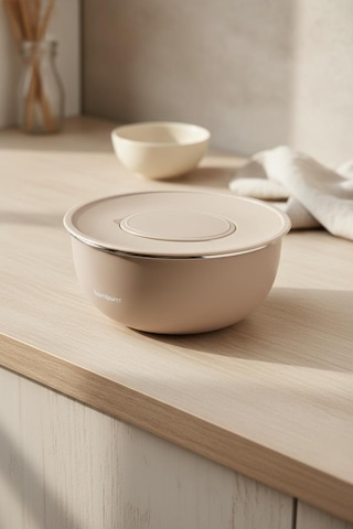 Bambum Nostalji - Karıştırma Kabı Toprak 24 Cm Taş