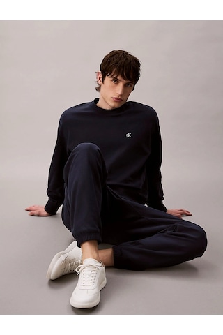 Calvin Klein Jeans Premıum Terry Monogram Jogger Erkek Mavi Eşofman Altı Lv04rc279g-cef Mavi