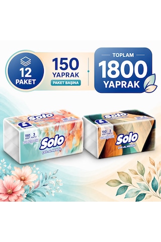 Solo Çek-Al Mendil 12 x 150'li