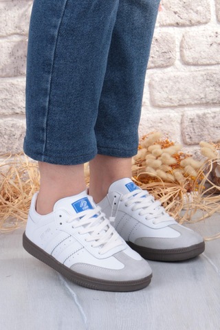 Fort Cool Angola Rahat Esnek Kadın Sneaker Ayakkabı Beyaz