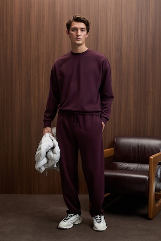 Grımelange Vıento Erkek Bisiklet Yaka Uzun Kollu Regular Fit Bordo Sweatshirt Bordo