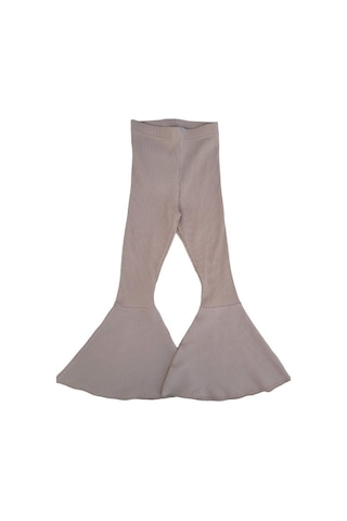 Kız Çocuk Kaşkorse İspanyol Paça Tayt Pantolon-11748 Bej