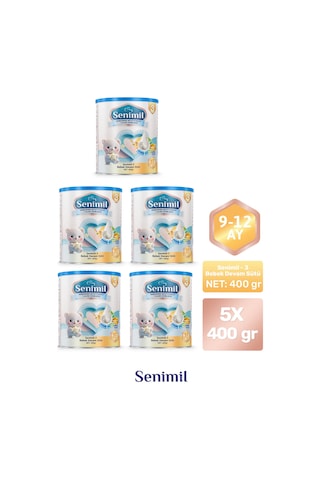 Senimil 3 Bebek Devam Sütü 400 G 5 Adet