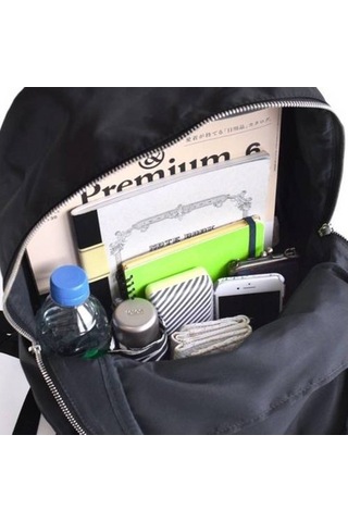 Şık Ve Minimalist Japon Tarzı Kadın Sırt Çantası, Ortaokul Öğrencileri İçin Hafif Ve Dayanıklı Naylon Okul Çantası, Günlük Kullanım Ve Seyahat İçin Pratik Sırt Çantası MAvi