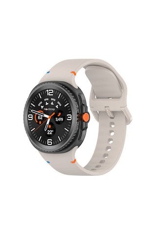 Novstrap Samsung Galaxy Watch 8 40mm 44mm Classic 46mm İle Uyumlu Kordon Lansman Silikon Kayış